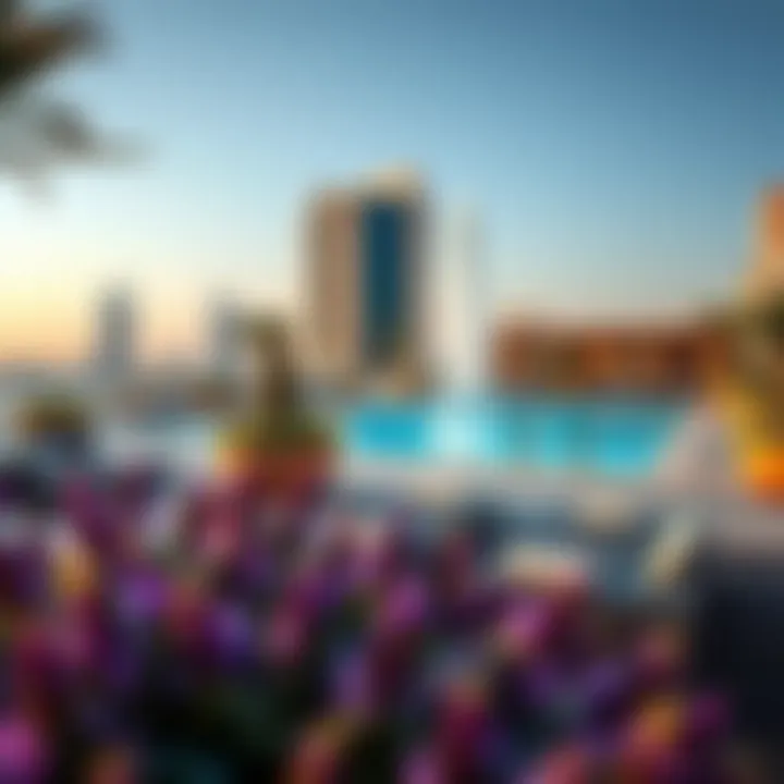 Amenities and recreational areas within Address Fountain Views