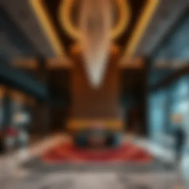 Elegant Lobby Design at Address Fountain Views Luxurious lobby interior of Address Fountain Views
