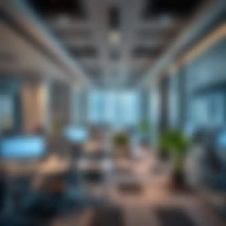 Interior office space within Al Ghanem Business Center designed for productivity
