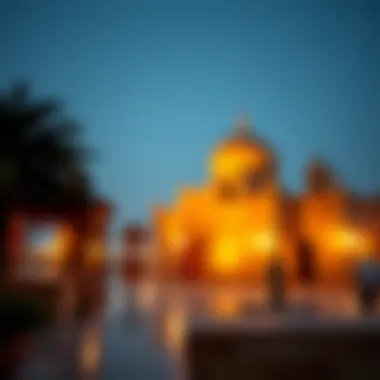 Artistic representation of Dubai's historical events