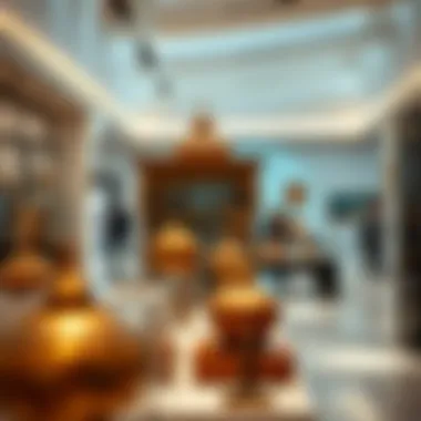 Interior exhibition space highlighting Dubai's cultural artifacts