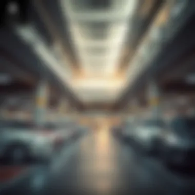 Spacious Interior Layout of Aldar Square Parking Interior layout of Aldar Square Parking highlighting spacious design