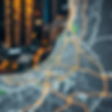 Map Highlighting Dubai Neighborhoods
