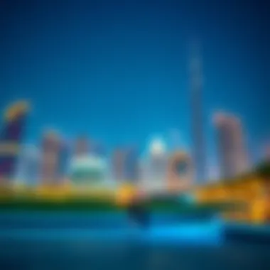 Skyline Featuring Dubai's Residential Towers Skyline of Dubai with Residential Towers
