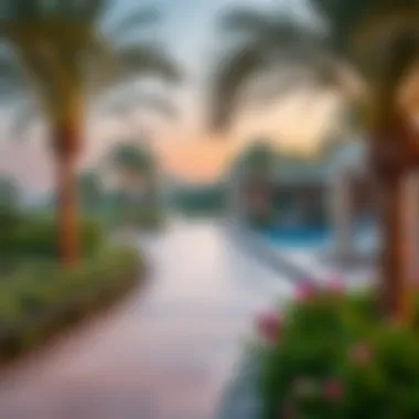 Serene Surroundings of Azure Al Reem Lush landscapes surrounding Azure Al Reem