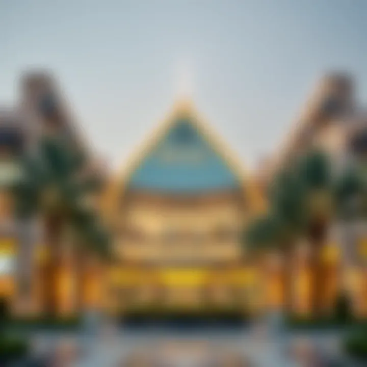 Exterior view of Bani Yas Mall showcasing its unique architectural design