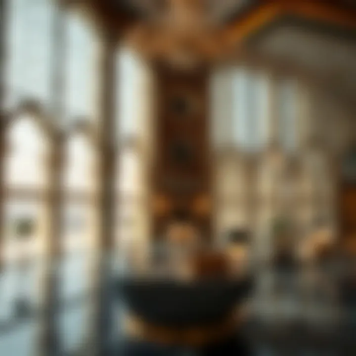 Interior design of Burj Al Khan reflecting opulence and style