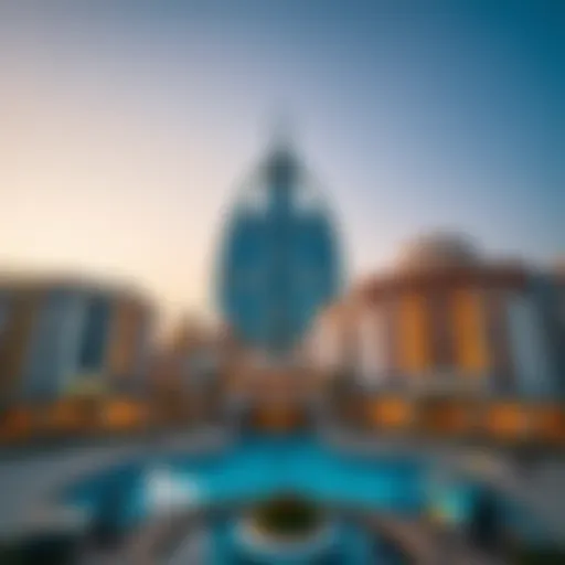 Stunning view of Burj Maryam Ajman showcasing its architectural grandeur