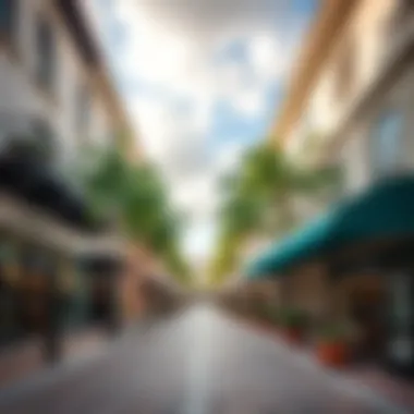 Exclusive Boutiques in Palm Beach High-end shopping district in Palm Beach filled with exclusive boutiques