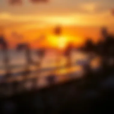 Stunning Sunset at Palm Beach Tranquil beach scene in Palm Beach with stunning sunset