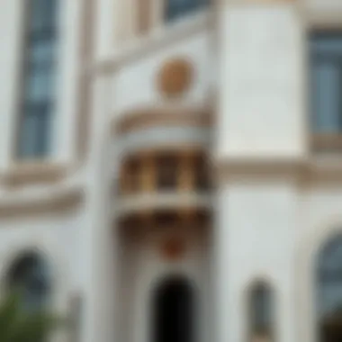 Close-up of the architectural details of Crestmark Ellington