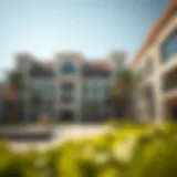 Stunning exterior view of Damac Cour Jardin showcasing its architectural beauty
