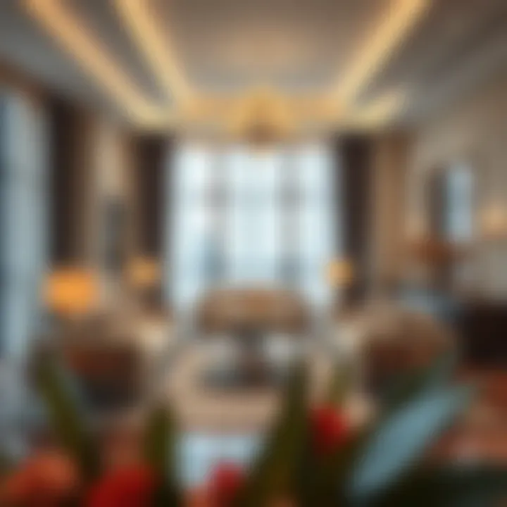 Luxurious interior space highlighting elegant design and furnishings