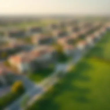 Surrounding Neighborhood of Danube Dreamz Aerial view of the surrounding neighborhood emphasizing green spaces