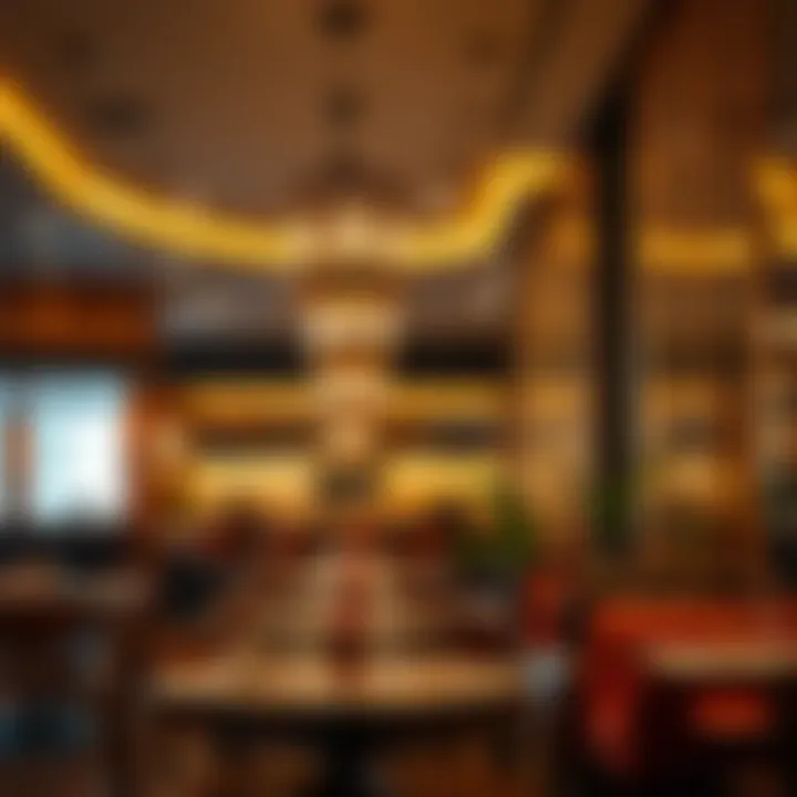Charming ambiance of a popular restaurant interior