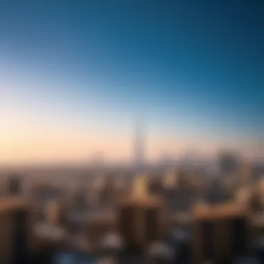 Aerial view of Dubai's skyline highlighting exclusive neighborhoods for diplomats