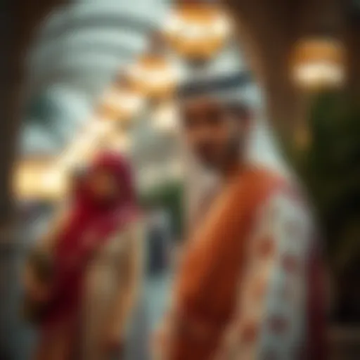 Traditional Emirati attire showcasing cultural heritage