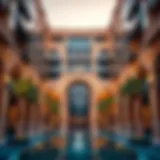 The architectural elegance of the Address in Downtown Dubai