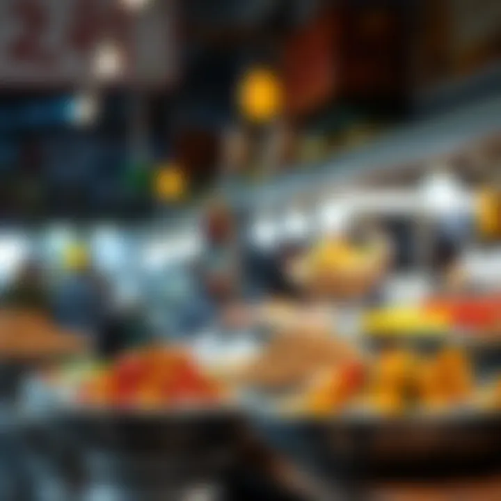 Delicious local cuisine available in Naif Market.