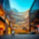 Exterior view of Ansar Mall with modern architecture