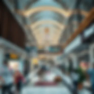 Vibrant shopping area inside Ansar Mall