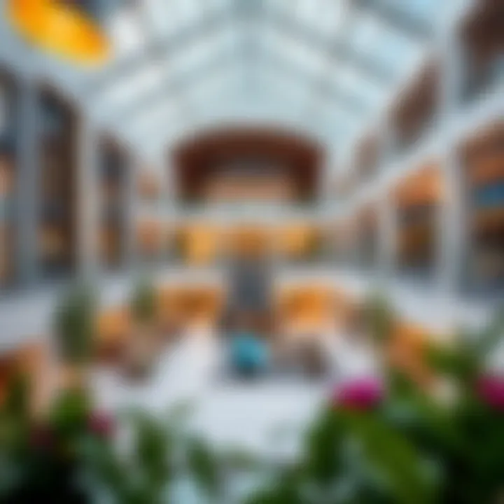Lifestyle offerings around Asteco Yas Mall with leisure and recreational spaces