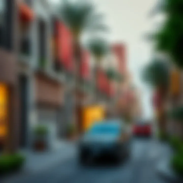 Vibrant street view of Abu Hail neighborhood