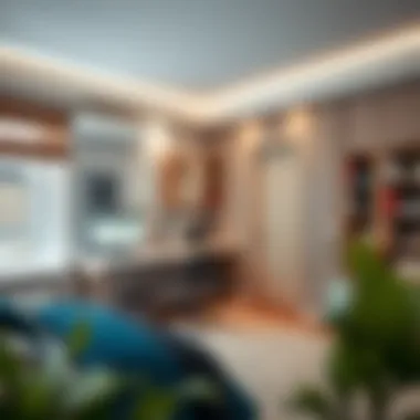 A functional study area in a boys' bedroom with a desk and creative workspace