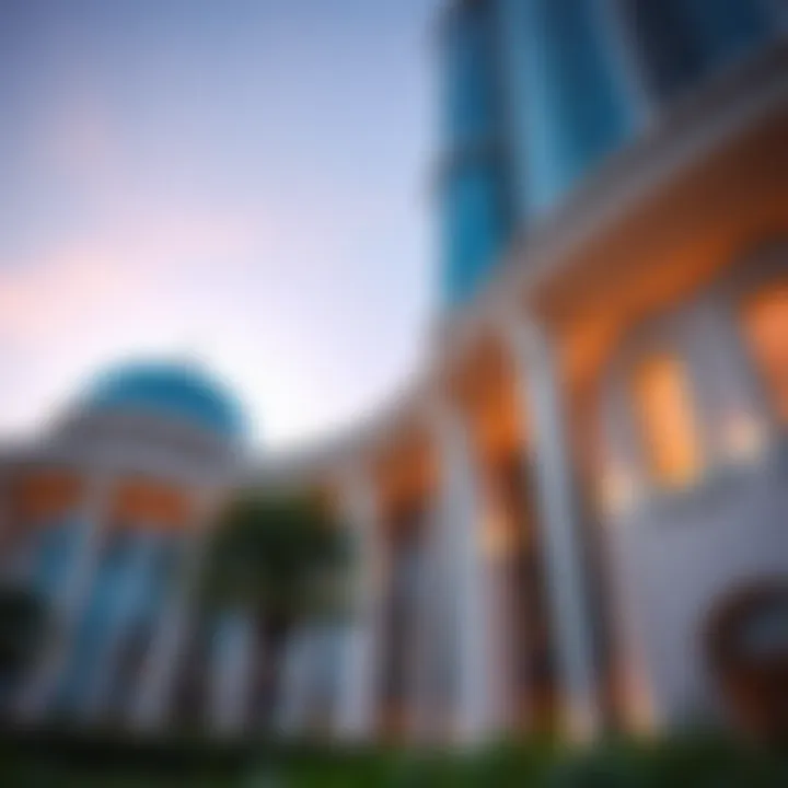Architectural details highlighting Burj Jumeirah's innovative design