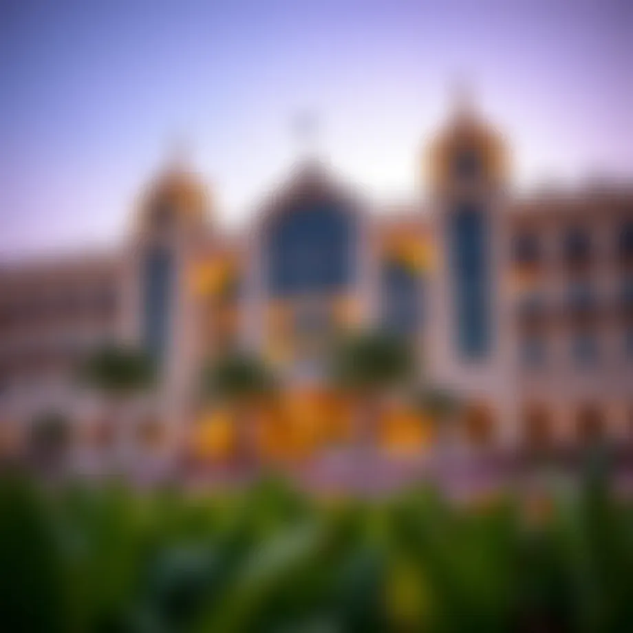 Exterior view of مركز امر ابن بطوطة highlighting its unique architectural features