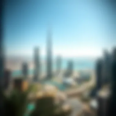 Skyline Perspectives from Luxury Residences Breathtaking view of Dubai skyline from Damac Couture