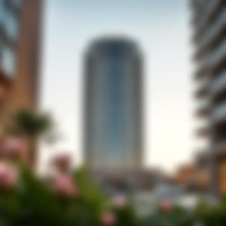 Architectural details of Carson Tower