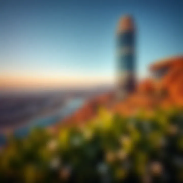 Panoramic view of Carson Tower in Damac Hills