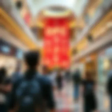 Captivating Visitor Experience at DFC Mall Visitors enjoying the spacious layout and ambiance of DFC Mall
