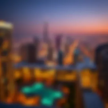 Stunning Skyline Views from Trade Centre Apartments City skyline view from Dubai Trade Centre Hotel Apartments