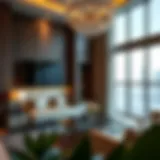 Luxurious interior of Dubai Trade Centre Hotel Apartments