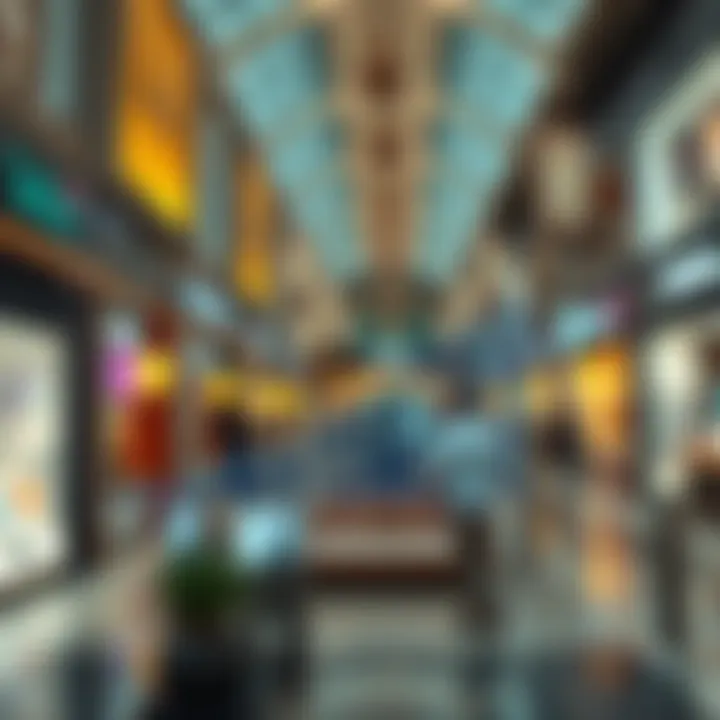 Chart depicting market trends and growth in Dubai's outlet mall sector