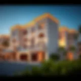 Elegant architectural design of Elan Townhouses
