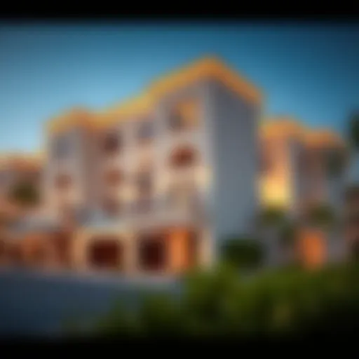 Elegant architectural design of Elan Townhouses