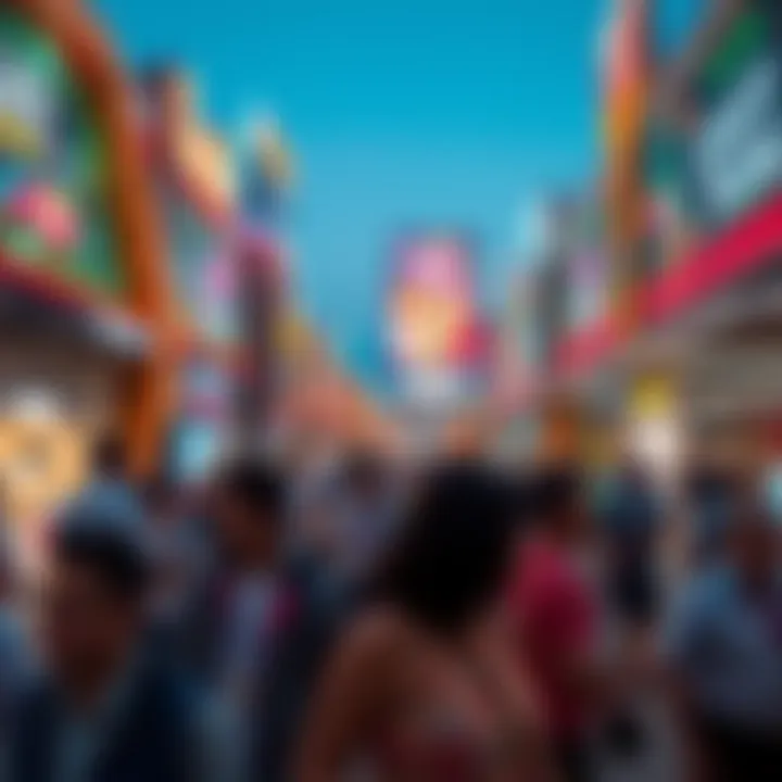 Entertainment zones buzzing with activity