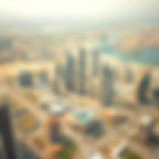 Aerial view of Dubai's skyline with innovative architecture