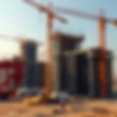 Advanced Engineering Techniques in Mega Projects Construction site showcasing advanced engineering techniques