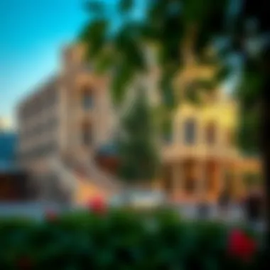 Urban rejuvenation project with green spaces and modern facilities
