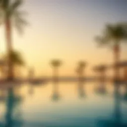 Luxurious poolside view at Mövenpick Ras Al Khaimah