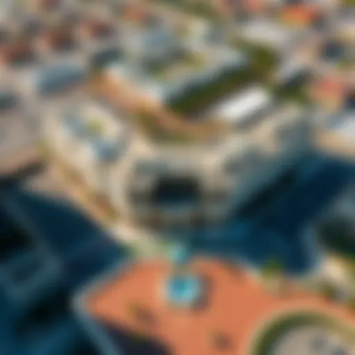 Stunning aerial view of Nasmat Square