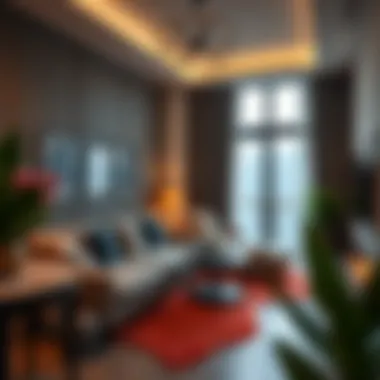Cozy studio living space