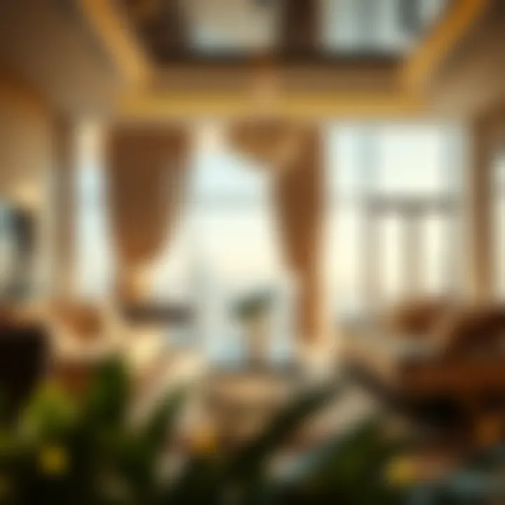 Luxurious interior of a new property launch