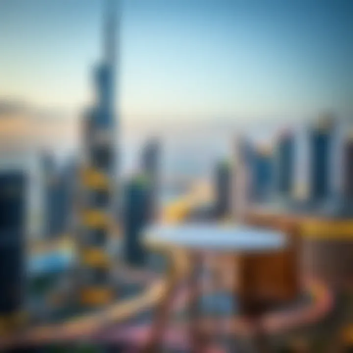 Stunning skyline view of modern Dubai architecture