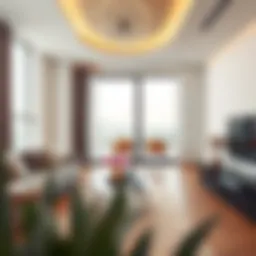 Stylish one-bedroom apartment interior