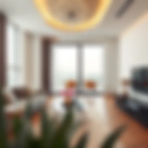 Stylish one-bedroom apartment interior